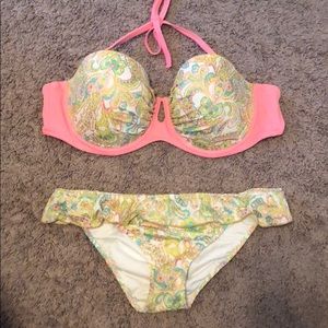 Victoria Secret Paisley Print Swimsuit Set